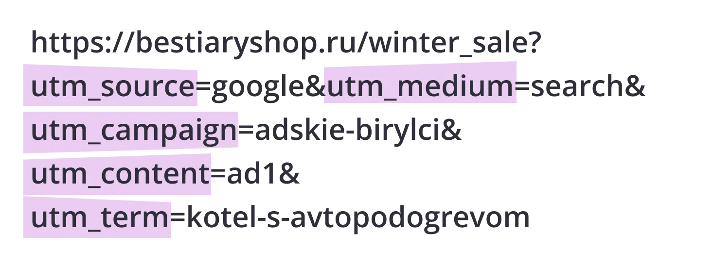 Параметры source и medium относятся к постоянным статическим, без них маркетологам не обойтись, и при отслеживании трафика их необходимо размещать в URL всегда. Остальные можно использовать опционально.