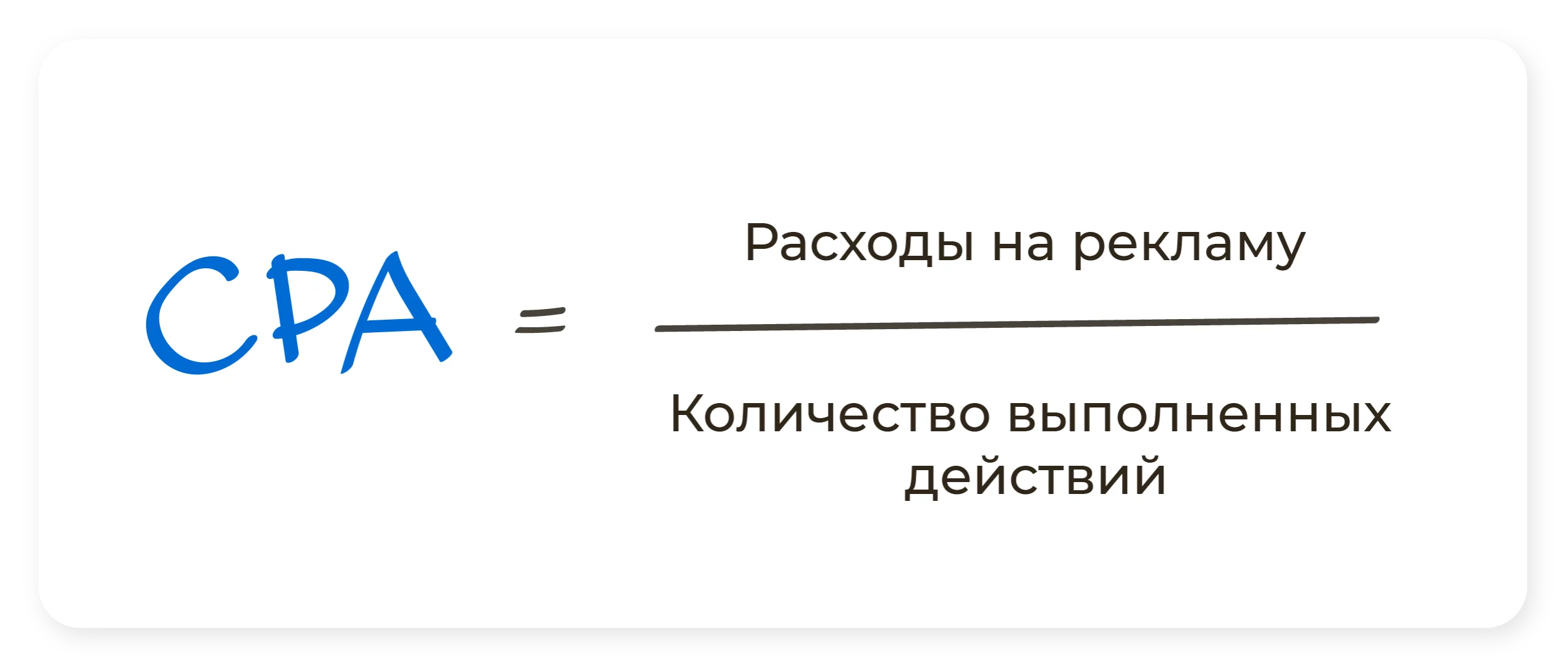 CPA формула — иллюстрация ANDATA