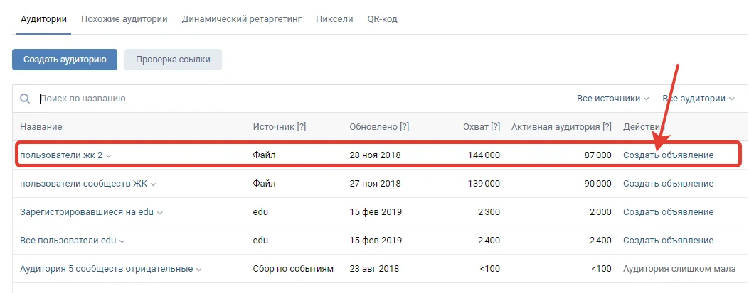 Иллюстрация 31 к разделу «Как создать аудиторию для ретаргетинга»